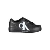 Calvin Klein Women's Black Polyester Sneaker - 37 EU