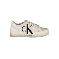 Calvin Klein Women's White Polyester Sneaker - 40 EU