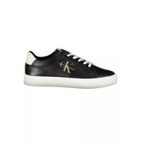 Calvin Klein Women's Black Polyester Sneaker - 38 EU