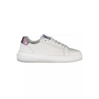 Calvin Klein Women's White Polyester Sneaker - 41 EU