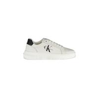 Calvin Klein Women's White Polyester Sneaker - 36 EU