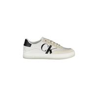 Calvin Klein Women's White Polyester Sneaker - 38 EU