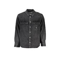 Calvin Klein Men's Black Cotton Shirt - 2XL