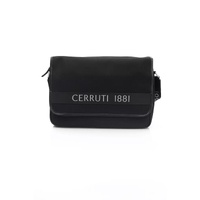 Cerruti 1881 Men&#39;s Elegant Black Crossbody Logo Bag - One Size