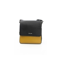 Cerruti 1881 Men&#39;s Elegant Yellow Leather Crossbody Bag - One Size