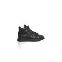 Cerruti 1881 Women&#39;s Black COW Leather Sneaker - 37 EU