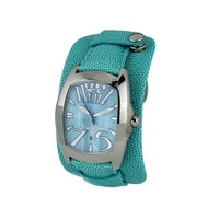Chronotech Men's Blue Leather Watch - One Size