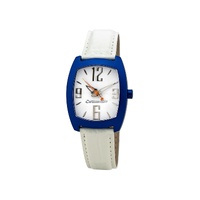 Chronotech Men's White Leather Watch - One Size