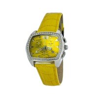 Chronotech Women's Yellow Leather Watch - One Size