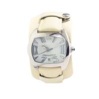 Chronotech Men's Beige Leather Watch - One Size