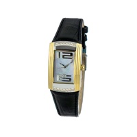 Chronotech Women's Black Leather Watch - One Size