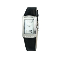 Chronotech Women&#39;s Black Leather Watch - One Size