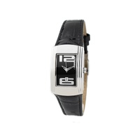 Chronotech Women's Black Leather Watch - One Size
