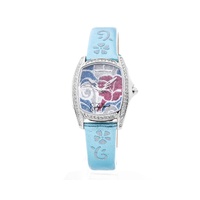 Chronotech Women&#39;s Blue Leather Watch - One Size