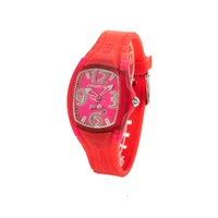 Chronotech Women&#39;s Red Rubber Watch - One Size