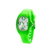 Chronotech Unisex's Green Rubber Watch - One Size