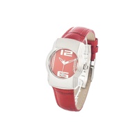 Chronotech Women's Red Leather Watch - One Size