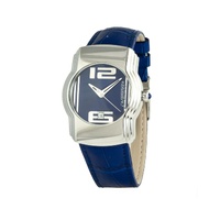 Chronotech Unisex's Blue Leather Watch - One Size