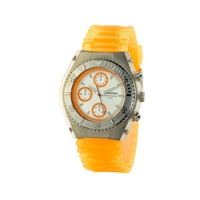 Chronotech Unisex&#39;s Orange Rubber Watch - One Size