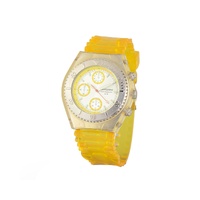Chronotech Unisex's Yellow Rubber Watch - One Size