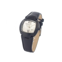 Chronotech Women's Black Leather Watch - One Size