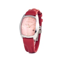 Chronotech Women&#39;s Red Leather Watch - One Size