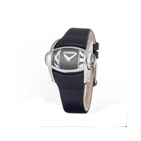 Chronotech Women's Black Leather Watch - One Size