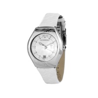 Chronotech Men&#39;s White Leather Watch - One Size
