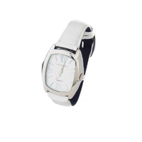 Chronotech Men&#39;s Black Leather Watch - One Size