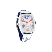 Chronotech Unisex's Blue Leather Watch - One Size