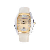 Chronotech Unisex&#39;s Beige Leather Watch - One Size