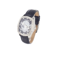 Chronotech Women&#39;s Black Leather Watch - One Size