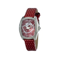 Chronotech Women's Red Leather Watch - One Size