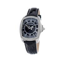 Chronotech Women's Black Leather Watch - One Size