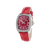 Chronotech Women's Silver Leather Watch - One Size