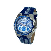 Chronotech Men's Blue Leather Watch - One Size