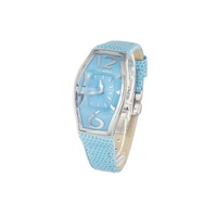 Chronotech Women's Blue Leather Watch - One Size