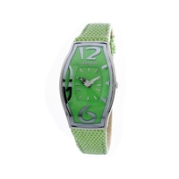 Chronotech Women's Green Leather Watch - One Size
