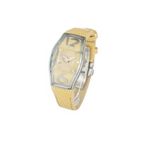 Chronotech Women's Yellow Leather Watch - One Size