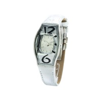 Chronotech Women's Silver Leather Watch - One Size
