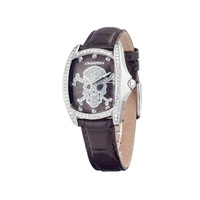 Chronotech Women's Black Leather Watch - One Size