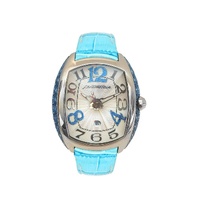 Chronotech Women's Blue Leather Watch - One Size