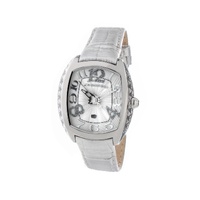 Chronotech Women's Silver Leather Watch - One Size