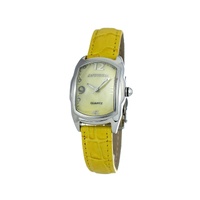 Chronotech Women's Yellow Leather Watch - One Size