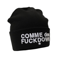 Comme Des Fuckdown Men's Black Acrylic Hats &amp; Cap - One Size