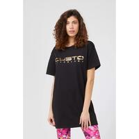 Oversized Front Print T-shirt S Women