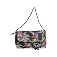 Desigual Women's Chic Black Cotton Handbag with Contrasting Details - One Size