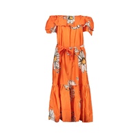 Desigual Women's Orange Cotton Dress - S