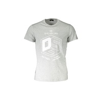 Diesel Men's Chic Gray Diesel Short Sleeve Round Neck Tee - 2XL