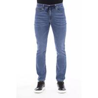 Button and Lace Closure Mens Jeans with Logo Lable W48 US Men